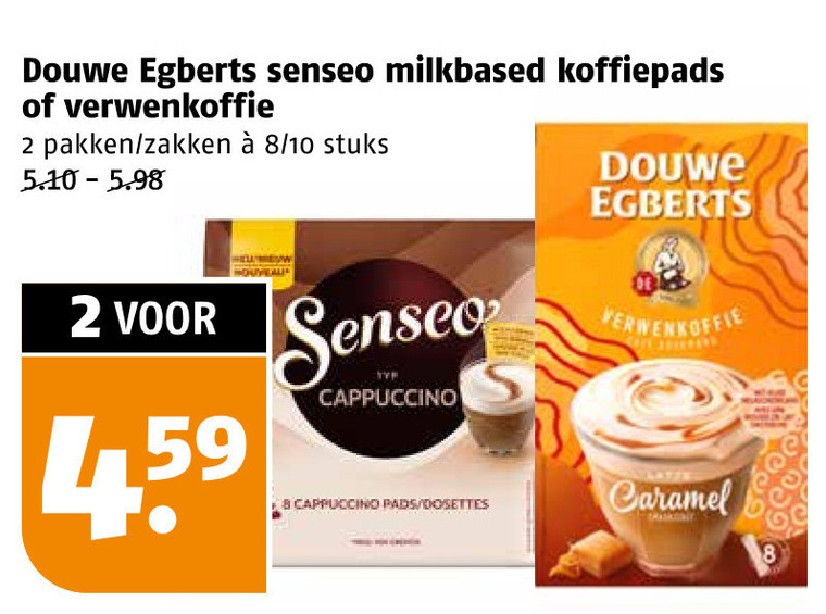 Douwe Egberts   koffiepad, oploskoffie folder aanbieding bij  Poiesz - details