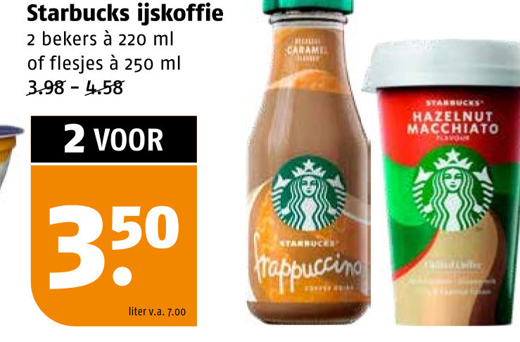 Starbucks   ijskoffie folder aanbieding bij  Poiesz - details