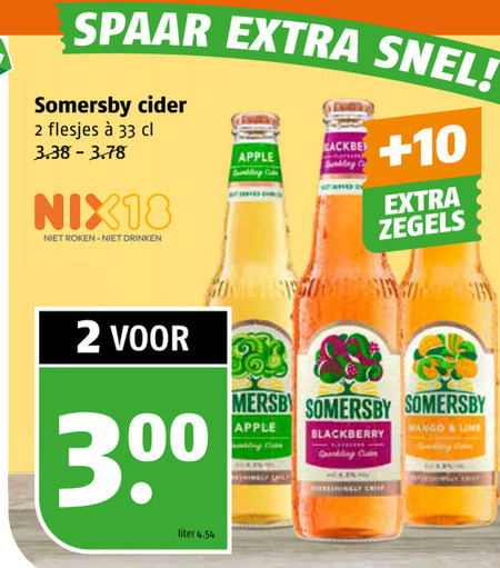 Somersby   appelcider folder aanbieding bij  Poiesz - details