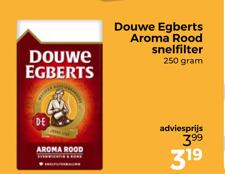 Douwe Egberts   koffie folder aanbieding bij  Trekpleister - details