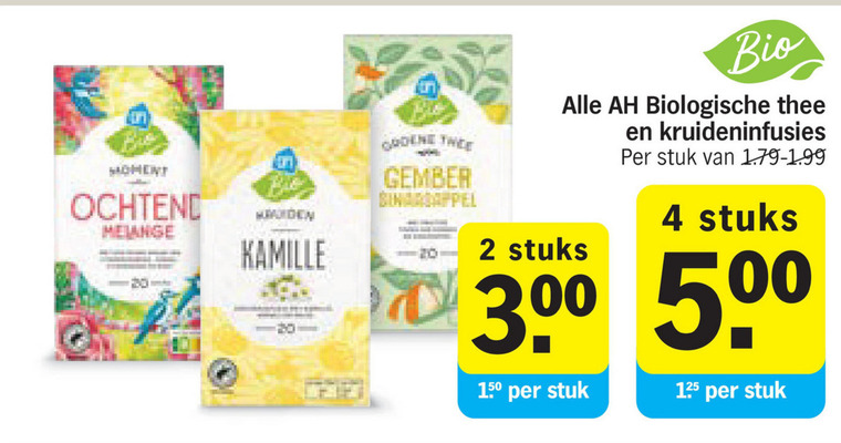 Albert Heijn Huismerk   thee folder aanbieding bij  Albert Heijn - details