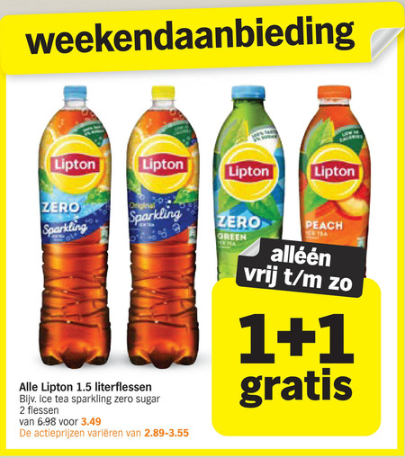 Lipton   ice tea folder aanbieding bij  Albert Heijn - details