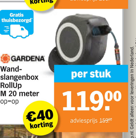 Gardena   tuinslanghaspel folder aanbieding bij  Albert Heijn - details