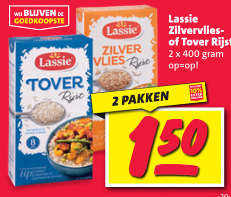 Lassie   rijst folder aanbieding bij  Nettorama - details