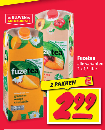 Fuze Tea   ice tea folder aanbieding bij  Nettorama - details