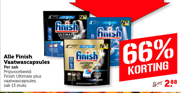 Finish   vaatwasmiddel folder aanbieding bij  Coop - details