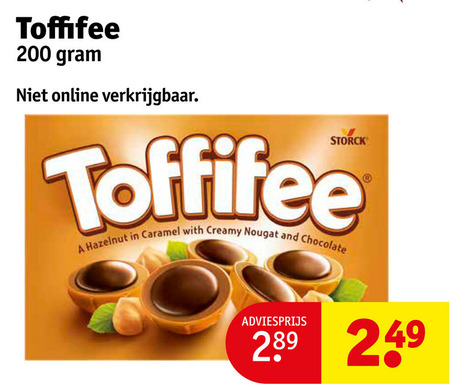 Toffifee   chocolade folder aanbieding bij  Kruidvat - details