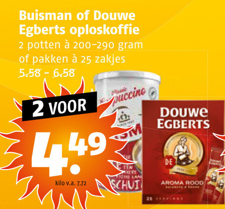 Buisman   oploskoffie folder aanbieding bij  Poiesz - details