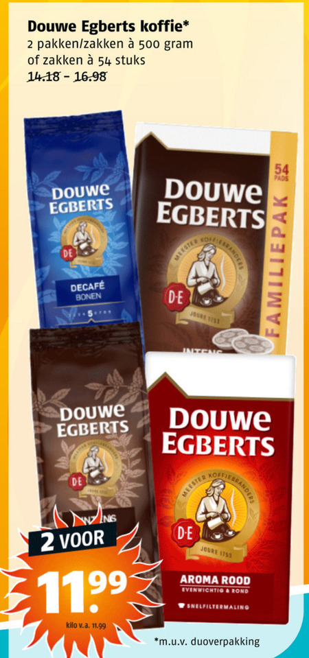 Douwe Egberts   koffie, koffiepad folder aanbieding bij  Poiesz - details