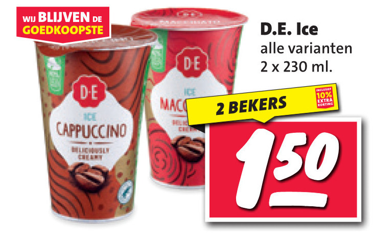 Douwe Egberts   ijskoffie folder aanbieding bij  Nettorama - details