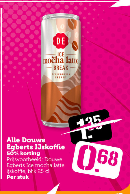 Douwe Egberts   ijskoffie folder aanbieding bij  Coop - details