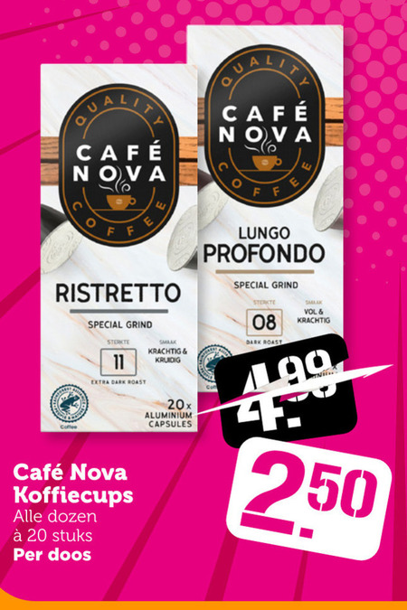 Cafe Nova   koffiecups folder aanbieding bij  Coop - details