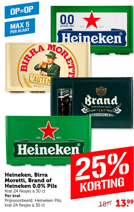 Birra Moretti   krat bier folder aanbieding bij  Coop - details