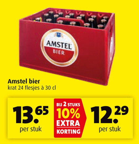 Amstel   krat bier folder aanbieding bij  Boni - details