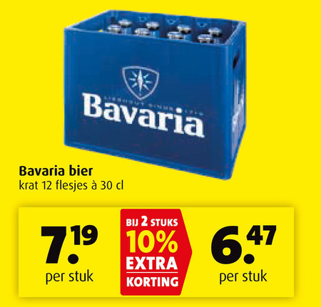 Bavaria   krat bier folder aanbieding bij  Boni - details