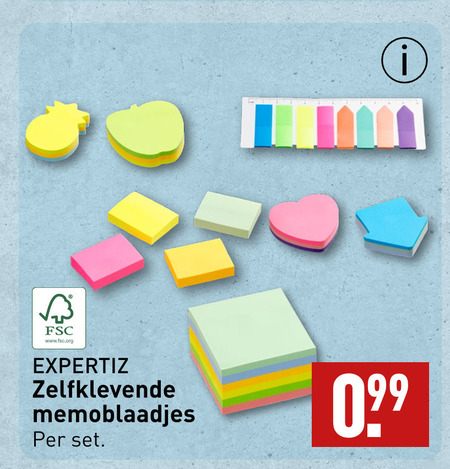 Expertiz   memoblaadjes folder aanbieding bij  Aldi - details