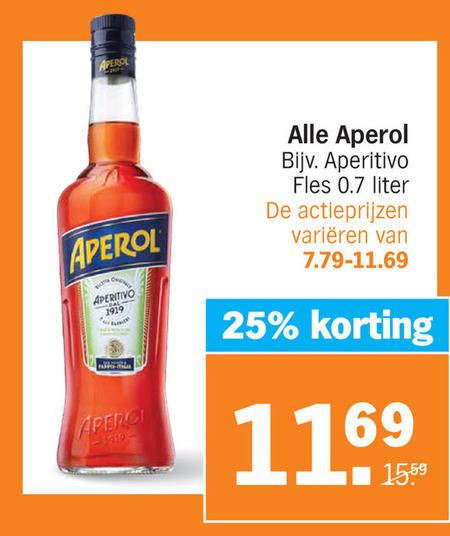 Aperol   aperitief folder aanbieding bij  Albert Heijn - details