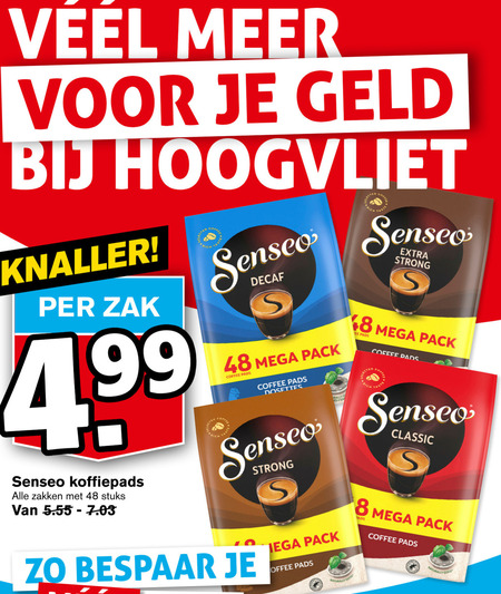 Douwe Egberts Senseo   koffiepad folder aanbieding bij  Hoogvliet - details