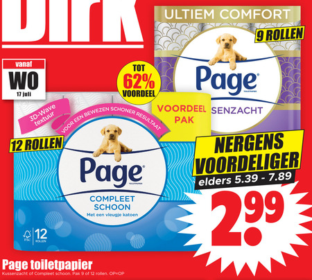 Page   toiletpapier folder aanbieding bij  Dirk - details