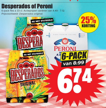 Desperados   speciaalbier folder aanbieding bij  Dirk - details