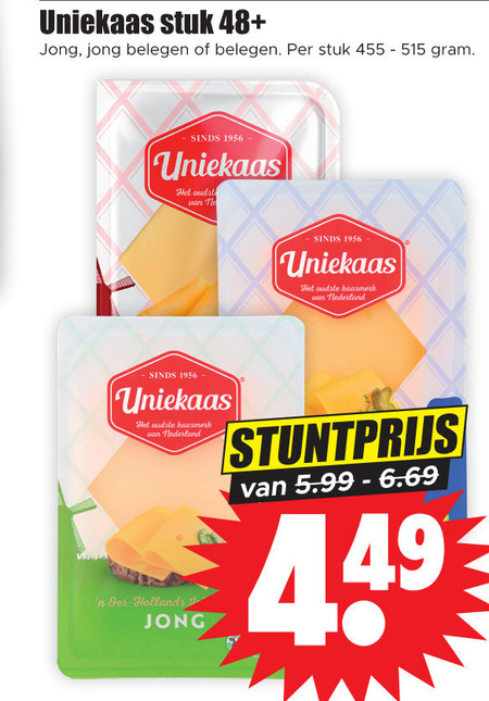 Uniekaas   kaas folder aanbieding bij  Dirk - details