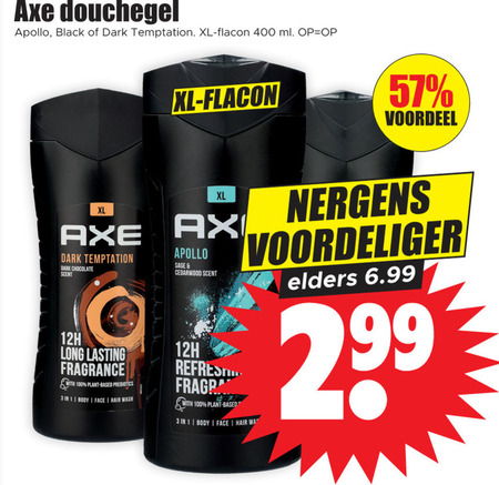 Axe   douchegel folder aanbieding bij  Dirk - details