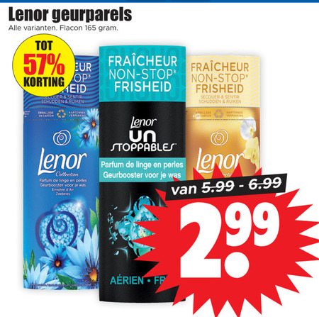 Lenor   wasverzachter folder aanbieding bij  Dirk - details