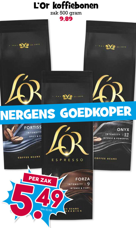 Douwe Egberts L Or   koffiebonen folder aanbieding bij  Boons Markt - details