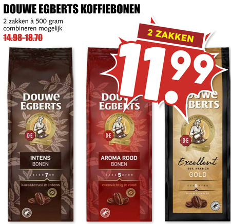 Douwe Egberts   koffiebonen folder aanbieding bij  MCD Supermarkt Basis - details