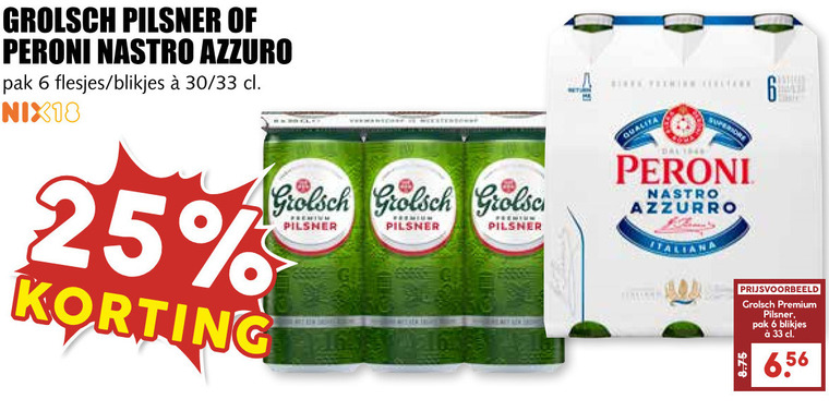 Grolsch   blikje bier folder aanbieding bij  MCD Supermarkt Basis - details