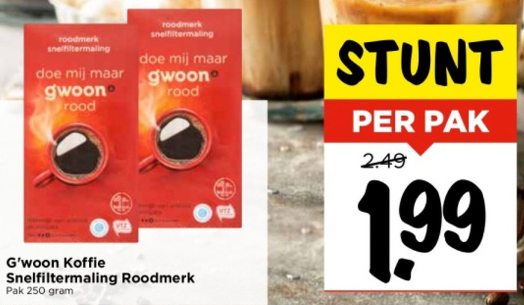 Gwoon   koffie folder aanbieding bij  Vomar - details