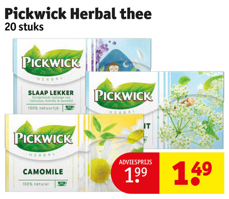 Pickwick   thee folder aanbieding bij  Kruidvat - details