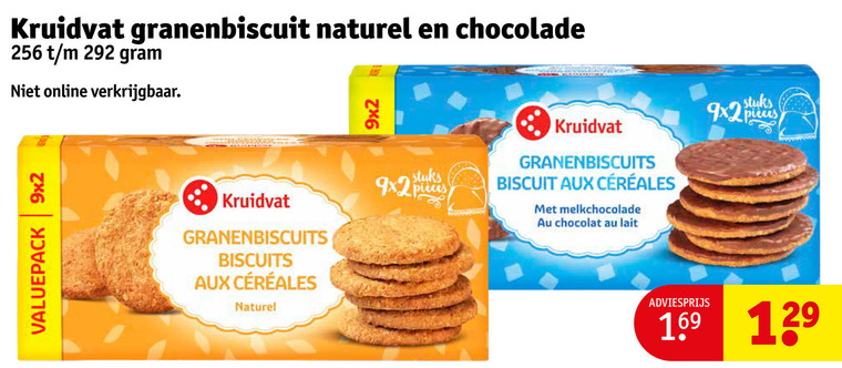 Kruidvat Huismerk   biscuits folder aanbieding bij  Kruidvat - details