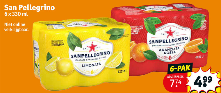 San Pellegrino   fruitdrank folder aanbieding bij  Kruidvat - details