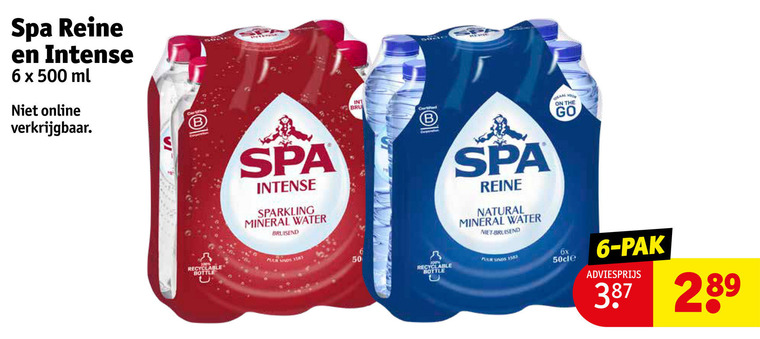 Spa   mineraalwater folder aanbieding bij  Kruidvat - details