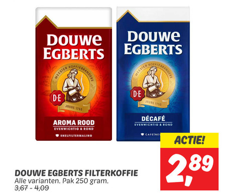 Douwe Egberts   koffie folder aanbieding bij  Dekamarkt - details