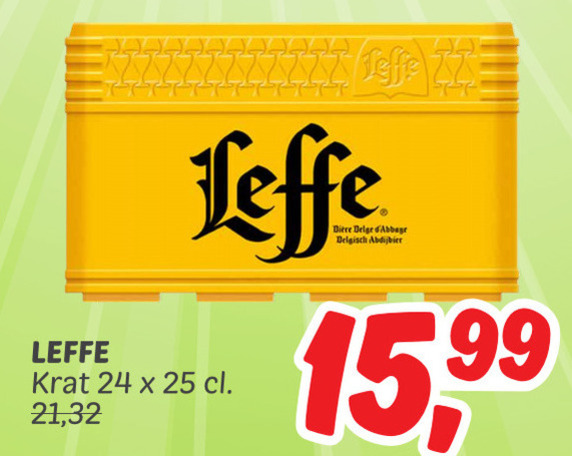 Leffe   krat bier folder aanbieding bij  Dekamarkt - details