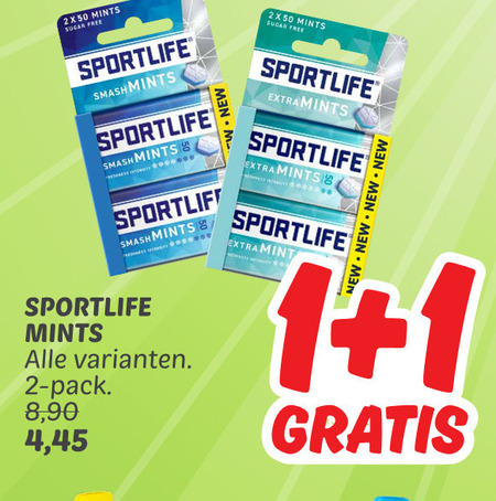 Sportlife   kauwgom folder aanbieding bij  Dekamarkt - details