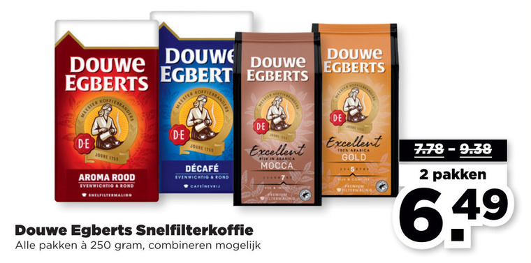 Douwe Egberts   koffie folder aanbieding bij  Plus Vandaag - details