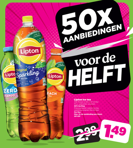 Lipton   ice tea folder aanbieding bij  Plus - details