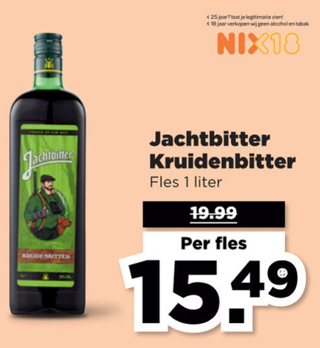 Jachtbitter   kruidenbitter folder aanbieding bij  Plus - details