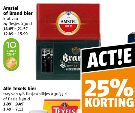 Amstel   krat bier folder aanbieding bij  Poiesz - details