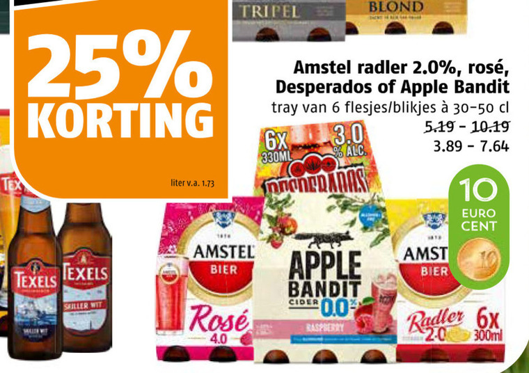 Apple bandit   appelcider, radler bier folder aanbieding bij  Poiesz - details