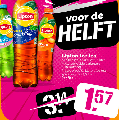 Lipton   ice tea folder aanbieding bij  Coop - details