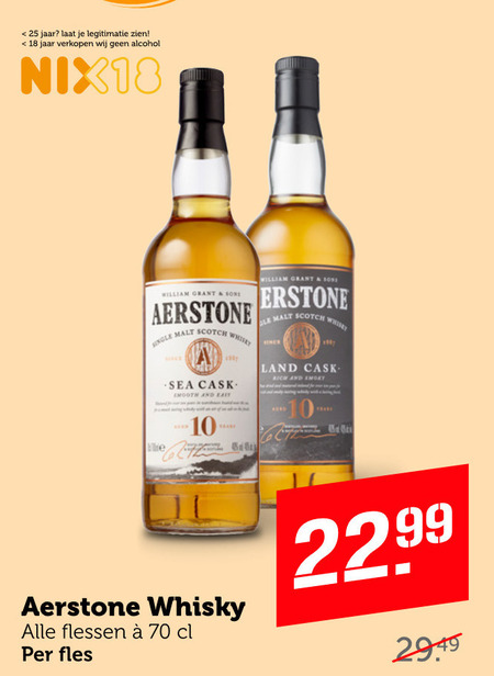 Aerstone   whisky folder aanbieding bij  Coop - details