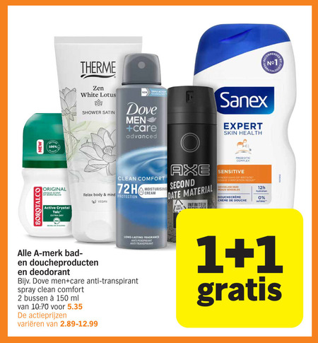 Alle merken   douchegel, deodorant folder aanbieding bij  Albert Heijn - details