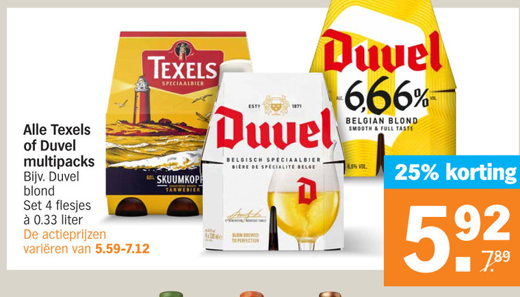 Duvel   speciaalbier folder aanbieding bij  Albert Heijn - details