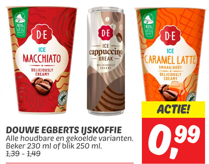 Douwe Egberts   ijskoffie folder aanbieding bij  Dekamarkt - details