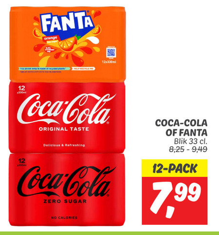 Fanta   cola, frisdrank folder aanbieding bij  Dekamarkt - details