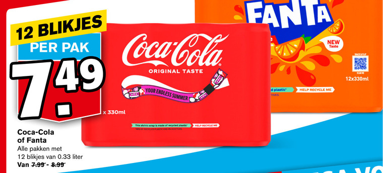 Coca-Cola   frisdrank, cola folder aanbieding bij  Hoogvliet - details